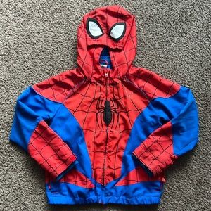 Disney Spider-Man Raincoat youth size 9/10